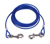 Correas para perros, correa de alambre de acero largo para perros para aventuras al aire libre y seguridad de mascotas,