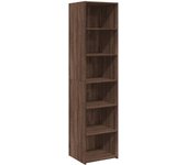 Aparador alto | aparador de comedor | armario de cocina madera de ingeniería marrón roble 45x41x185 cm cfw75681