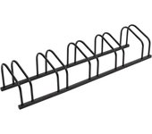 Portabicicletas para 5 bicicletas, acero negro.