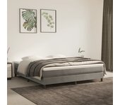 Somier de láminas gris claro 180x200 cm terciopelo