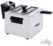 Freidora profesional acero inoxidable, 8l, termostato regulable, 3000w, freidora, acero inoxidable, profesional, termostato