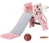 Tobogán para niños aiyaplay pe rosa 133x60x70 cm