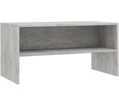 Mueble de tv madera contrachapada gris hormigón 80x40x40 cm