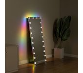 Espejo de pie cuerpo entero con luz 160x65cm - tira luminosa rgb lateral
