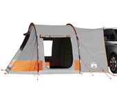 Tienda de campaña de coche 2 personas impermeable gris-naranja v7467 unico / gris