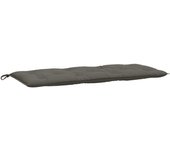 Cojín exterior | cojín para banco de jardín tela gris oscuro melange 120x50x7 cm cfw167519