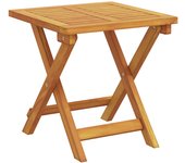 2 sillas largas con ruedas de vidaxl y mesa con cojín de madera de acacia