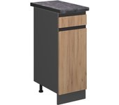 Vicco mueble bajo de cocina r-line, roble dorado, 30 cm , et antracita