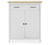 Mueble auxiliar 2 puertas 1 cajón mariana acabado blanco 110 cm(alto) 90 cm(ancho) 40 cm(