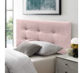 Cabecero cama texas button deluxe deluxelargo tapizado tejido antimanchas rosa palo 105*125
