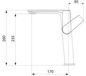 Mezclador de lavabo clever 240, caudal eco 5l min, modelo agora xtreme