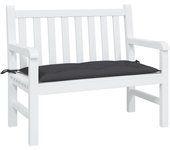 Cojín exterior | cojín de banco de jardín tela oxford negro 100x50x7 cm cfw64070