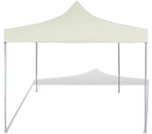 Cenador plegable color crema 3x3 m
