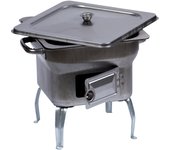 Horno barbacoa acero 25x25xh24 cm