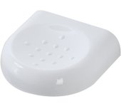 Jabonera de plástico de pared gioia blanca
