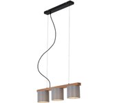 Briloner - lámpara colgante - rhon - 3 lámparas, excl. bombilla, máx. 25w