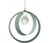 Lumicom | nucleo lámpara pendiente, 1x e27, max 42w, metal, verde glacial, d.40cm