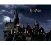 Fotomural harry potter colegio hogwarts negro y azul oscuro - 1.82 x 2.52 m - sanders & sanders