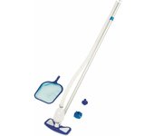 Kit limpieza piscina aquaclean 58234 escoba bestway + malla + manguera + mango 279 cm + adaptadores