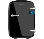 Mini nevera bolero minicooling 4l habana black, funcionamiento 12v-220v, compatible coche y caravanas, función enfriamiento y calentamiento, rango tem