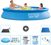 Paquete de piscina - intex - alrededor - 305x305x61 cm + accesorios a499
