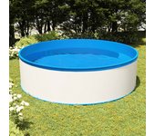 Piscina con skimmer suspendido y bomba 350x90 cm blanco