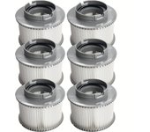 6 piezas de elementos de filtro de piscina, accesorios de repuesto para filtros de piscina, suministros de limpieza de piscinas, 11,5 x 8,6 x 7 cm