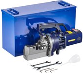 Vevor máquina cortadora de barras de acero electrohidráulica portátil, diámetro corte 5-25 mm, 1700 w, con caja de herramientas, tanque de combustible
