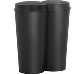 Maison exclusive - cubo de basura doble negro 50 l