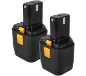 Vhbw 2x batería compatible con hitachi ds12dv, ds 12dv, dh 15d2, ds 10dta, ds10dva, ds 10dva, ds10dta herramienta (2100 mah, nimh, 12 v)