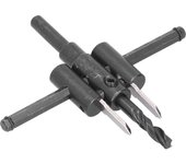 Kit de sierra cortadora de agujeros circulares ajustable broca para madera herramienta de bricolaje para carpintería de corte redondo (