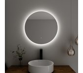 Espejo de baño redondo | diámetro 60 cm | retroiluminado | táctil con antivaho | distintas tonalidades | alday