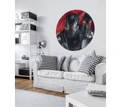 Papel pintado panorámico redondo en tela no tejida autoadhesiva de komar - marvel avengers painting war-machine - talla: ⌀125 cm