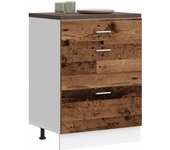 Mueble bajo de cocina | armario de cocina de madera antigua de madera de ingeniería cfw72243