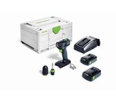 Taladro atornillador a batería txs 18- plus - 2 baterías 18 v 3.0 ah - systainer - festool - 576895