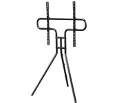 Hama | soporte de suelo para tv de 37 a 75 (caballete con administrador de cables, para tv de hasta 40kg, vesa 600x400, pies antideslizante) negro