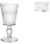6x copas h&h romance en vidrio trabajado transparente cl 24