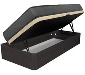 Pack canapé apertura lateral monaco con colchón viscoelástico juno 90x190cm wengue [envio y montaje incluido]