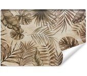 Vlieseline papel pintado con foto de hojas tropicales retro para el salón 405cm x 270cm