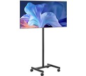 Vevor soporte móvil tv, para televisores led/lcd/oled 17 a 55 pulgadas, hasta 20 kg, carrito para tv con ruedas, para sala estar, oficina, exterior