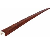 Viga imitación madera 7cm de ancho x 5.5cm de alto x 3m de largo color nogal decorativa de poliuretano vu0004-n