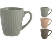 Juego h&h new countryside 6 tazas de té, gres/gres, colores surtidos (colores mixtos)