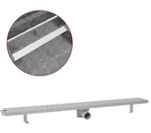 Desagüe de ducha lineal burbuja acero inoxidable 1030x140 mm