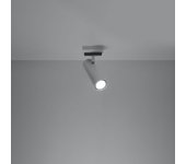 Lámpara de techo invicta 1 led blanco con bombilla 3000k - 8x8x20cm sollux