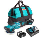Pulidora 18 v li-ion 5 ah makita - 2 baterías, cargador, maletín - dpo600rte