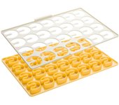 Lámina cortapastas para rollos con forma de media luna delícia