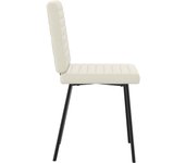 Pack 4 uds sillas de comedor | silla de cocina terciopelo crema cfw84426