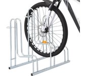 Soporte para 3 bicicletas suelo independiente acero galvanizado