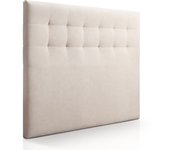 Cabecero canadá tela cabecero de cama tapizado para camas de 90 y 105 (115 x 120 cm) tela beige sueños zzz