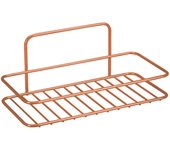 Metaltex serie reflex copper - mensola rettangolare 1 piano, 26 x 11 x 13 cm